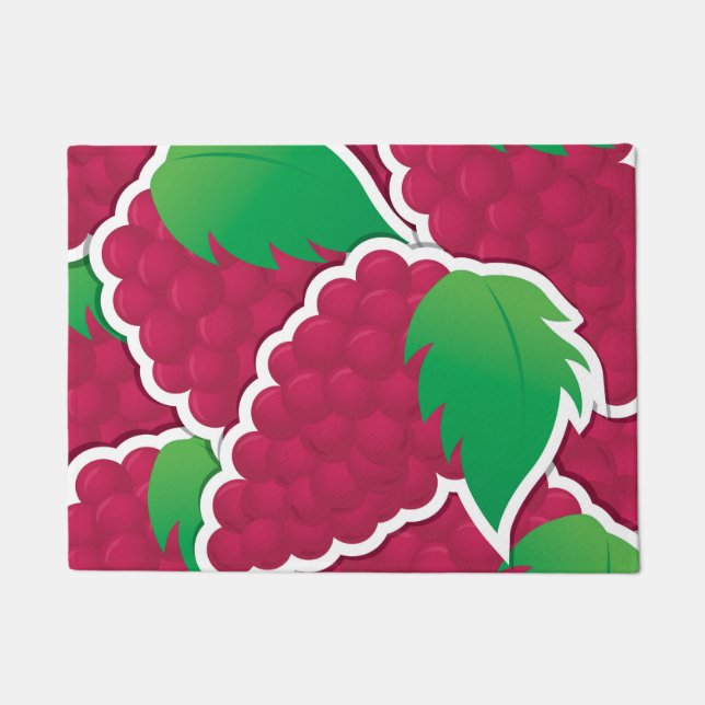 Funky red grapes doormat (Front)