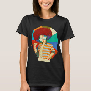 Funky Retro Afro Painting Art T-shirts