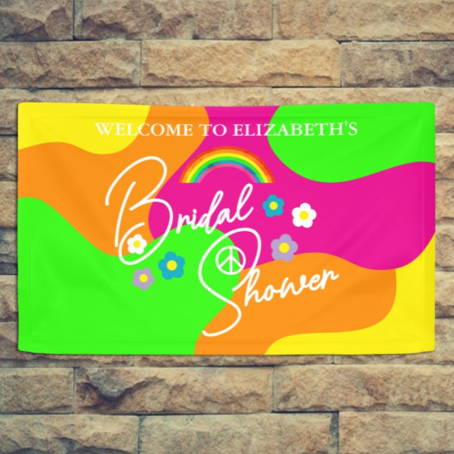 Funky Retro Bridal Shower Banner (Creator Uploaded)