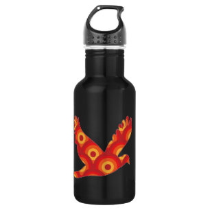 Funky Retro Circles Eagle 532 Ml Water Bottle