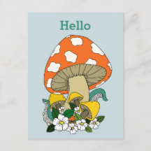 Funky Retro Mushroom 