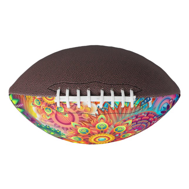 Funky Retro Pattern Abstract Bohemian Football (Front)