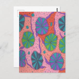 Funky Retro Vibes Postcard