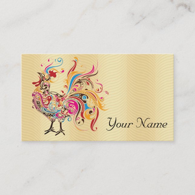 Funky Rooster Business Card (Front)