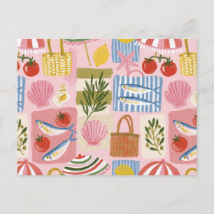 Funky Sardine Coastal Portugal Postcard