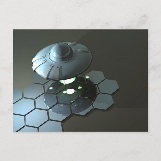 Funky Saucer 2 Postcard (Front)