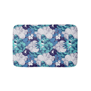Funky Seashell Pattern Bath Mat
