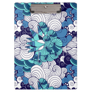 Funky Seashell Pattern Clipboard