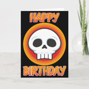 Funky Skull Birthday Card