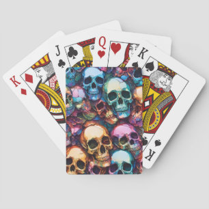 Funky Skulls Playing Cards