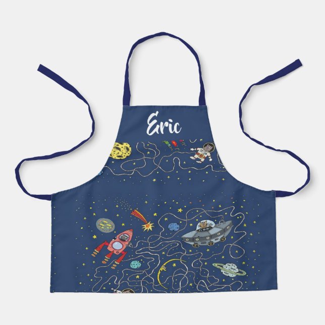 Funky space cats apron (Front)