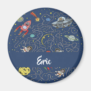 Funky space cats magnet