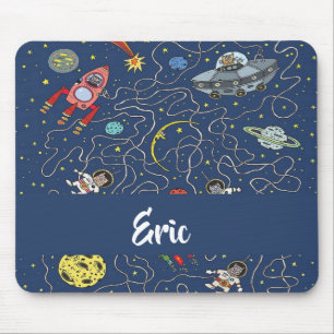 Funky space cats mouse pad