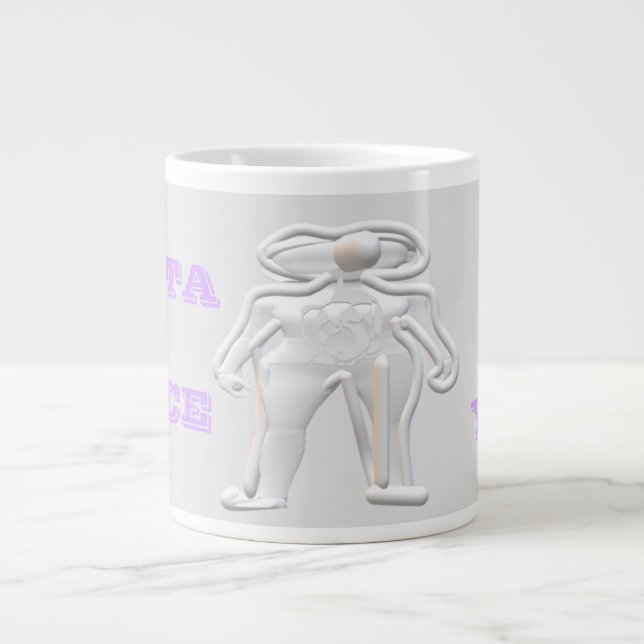 Funky Space is the place to be Large Coffee Mug (Front)