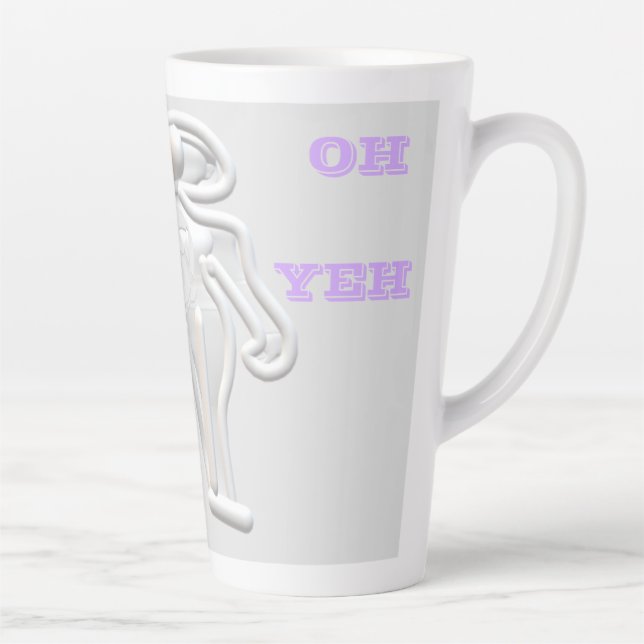 Funky Space is the place to be Latte Mug (Right)
