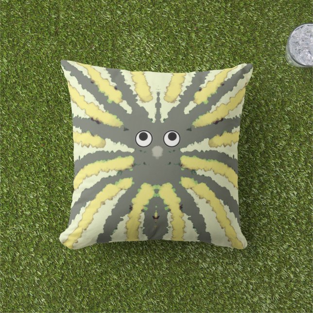 Funky Spider Legs Pillow (Grass)