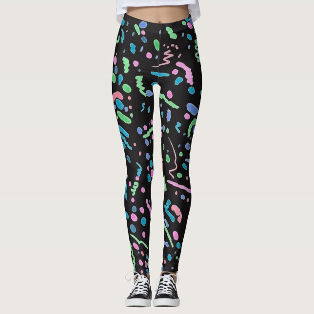Funky Splatter Leggings (Front)