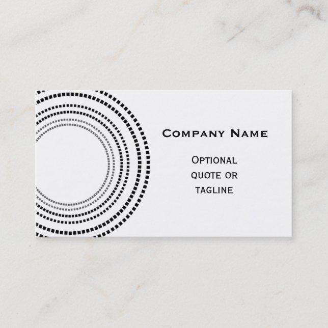 Funky Square Dots Business Card (Front)