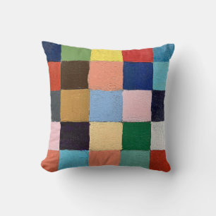 Funky Squares Throw Pillow