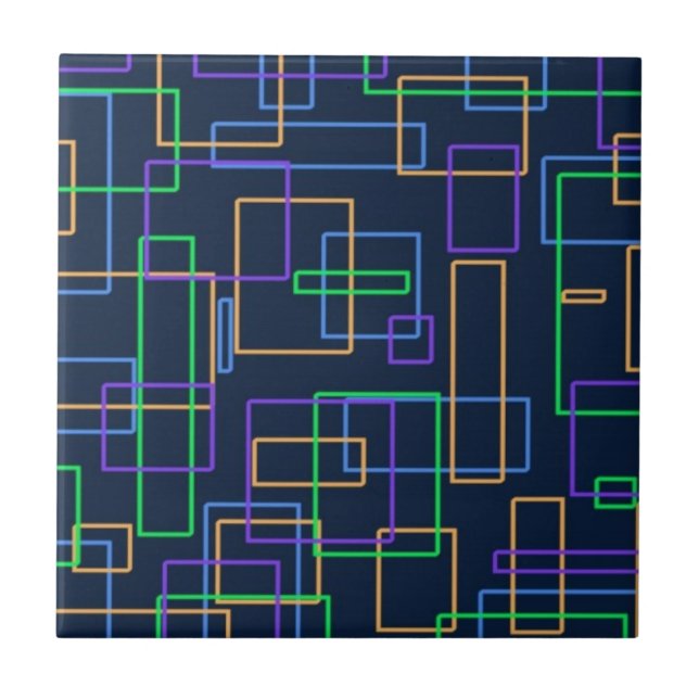 Funky Squares Tile (Front)