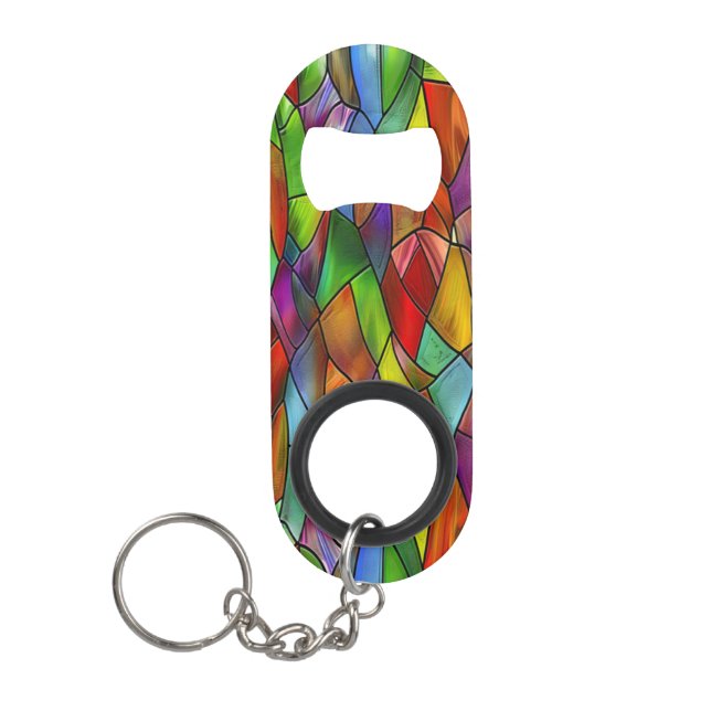 Funky Stained Glass Charm (Front)