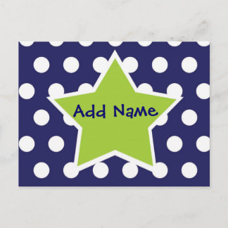 Funky Star Do it Yourself Thank You Postcard