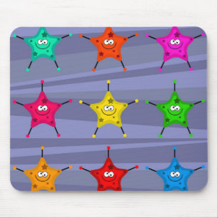 Funky Stars Mouse Pad