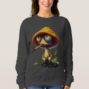 Funky Stoned Mushroom Cartoon T-Shirt Sweatshirt