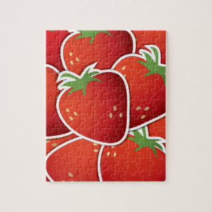 Funky strawberries jigsaw puzzle