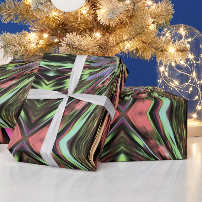 Funky Stretch Pattern Wrapping Paper (Holidays)