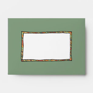 Funky Stripes A6 Invitation Envelope
