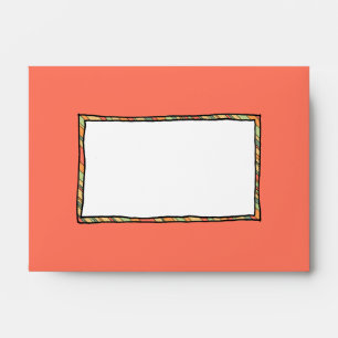 Funky Stripes A6 Invitation Envelope