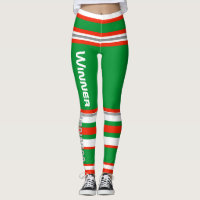 Funky Stripes Lines Winner Power Leggings
