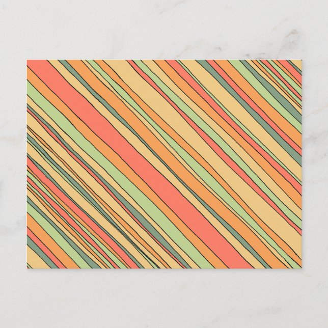Funky Stripes postcard (Front)
