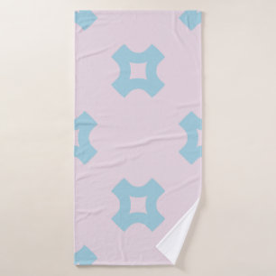 Funky style geometric seamless pattern with crosse bath towel