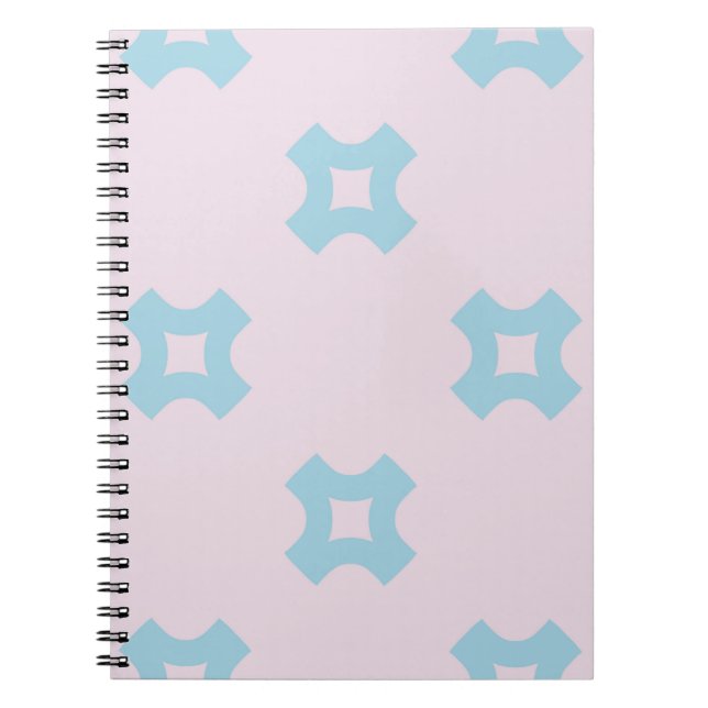 Funky style geometric seamless pattern with crosse notebook (Front)