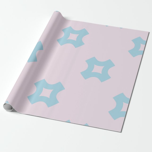 Funky style geometric seamless pattern with crosse wrapping paper (Unrolled)
