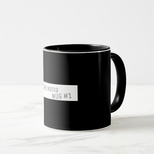 Funky Stylish Coffee Mania Mug #1 Cup (Front Right)