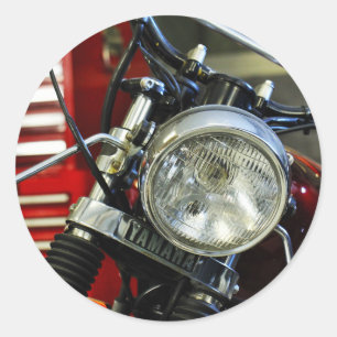 Funky Stylish Red Motorbike Motorcycle Sticker