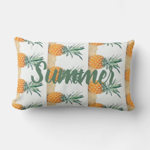 Funky Summer Pineapple Print Throw Pillow Cushion