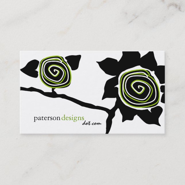 Funky Sunflower Business Cards (Front)