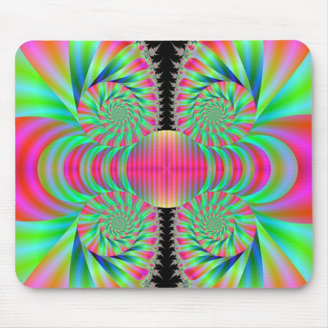 Funky Swirls Mouse Pad (Front)