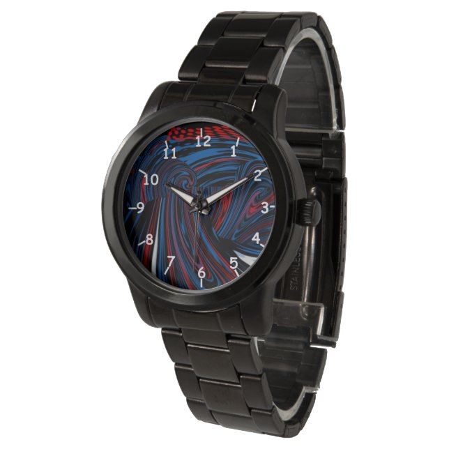 Funky Swirls Watch (Angled)