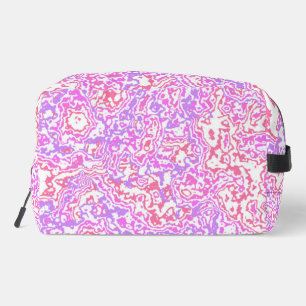 Funky Swirly Boho Hippie Colourful Abstract Marble Dopp Kit