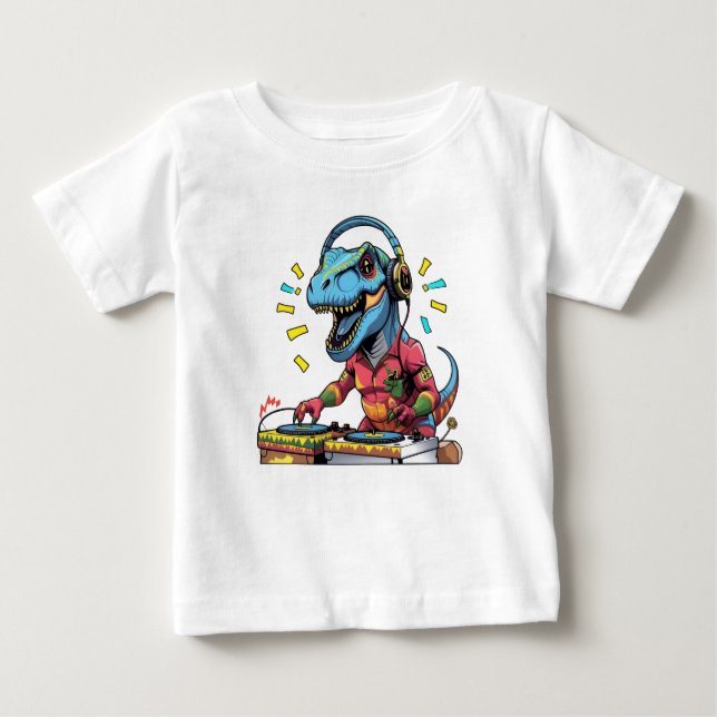 Funky T-Rex Music Lover Tee (Front)