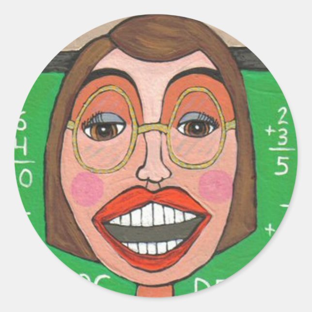 Funky Teacher - sticker (Front)