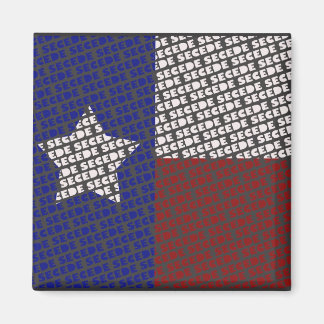 funky Texas SECEDE flag magnet