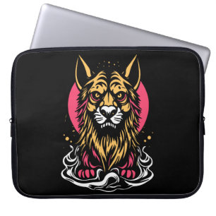 funky tiger laptop sleeve
