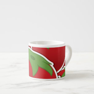 Funky tomato espresso cup