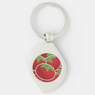 Funky tomato key ring